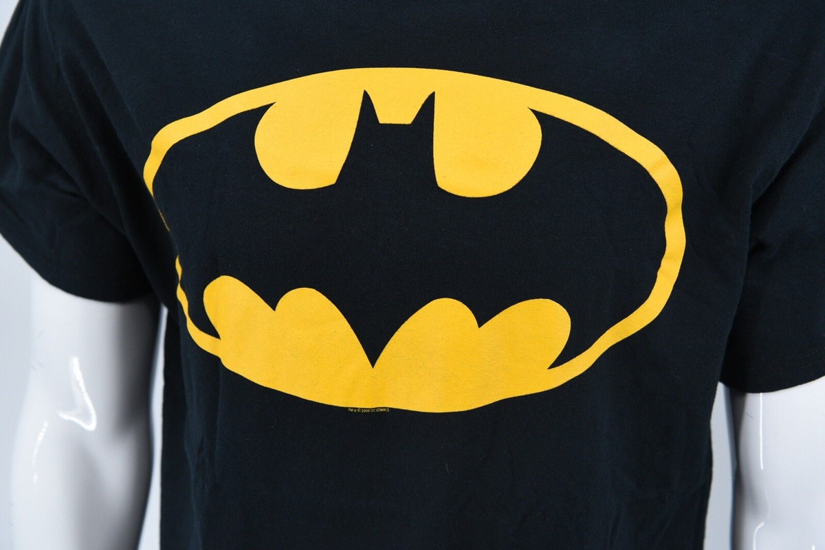 Vintage 2000 DC Comics Batman Logo T-Shirt Mens Large | eBay