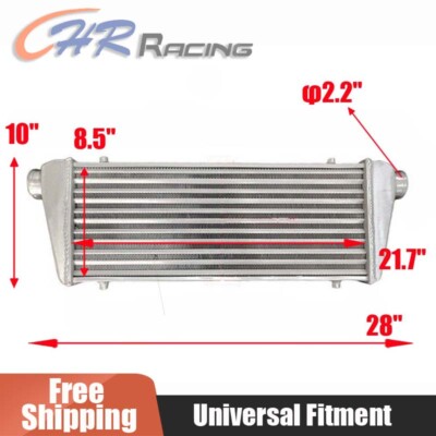 28'' x 10'' x 2.7'' Universal FMIC Front Mount Intercooler Aluminum Tube&Fin Turbo