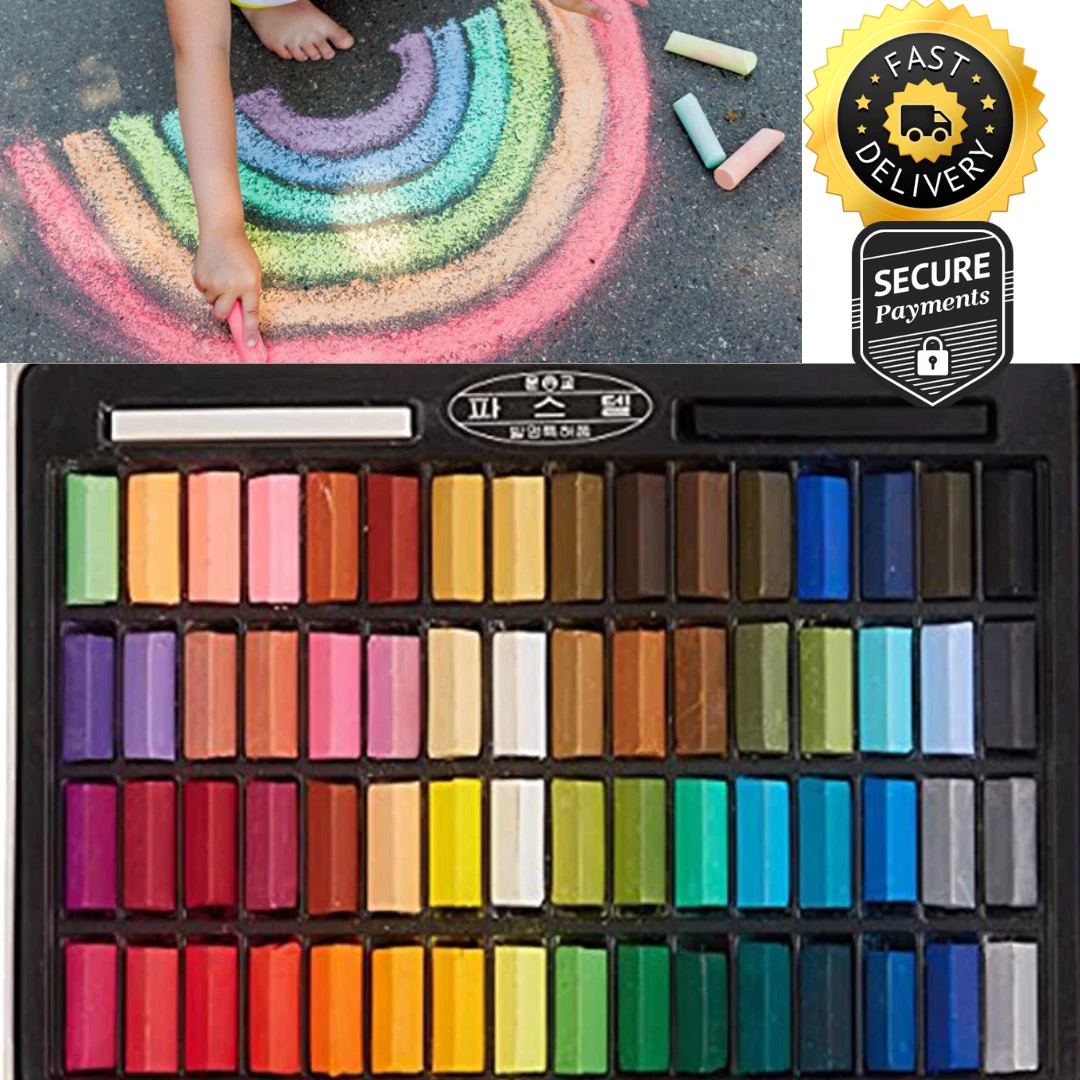 Mungyo non Toxic Soft Pastel Set of 48 Assorted multi Colors