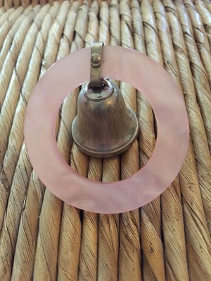 web pewter baby rattle