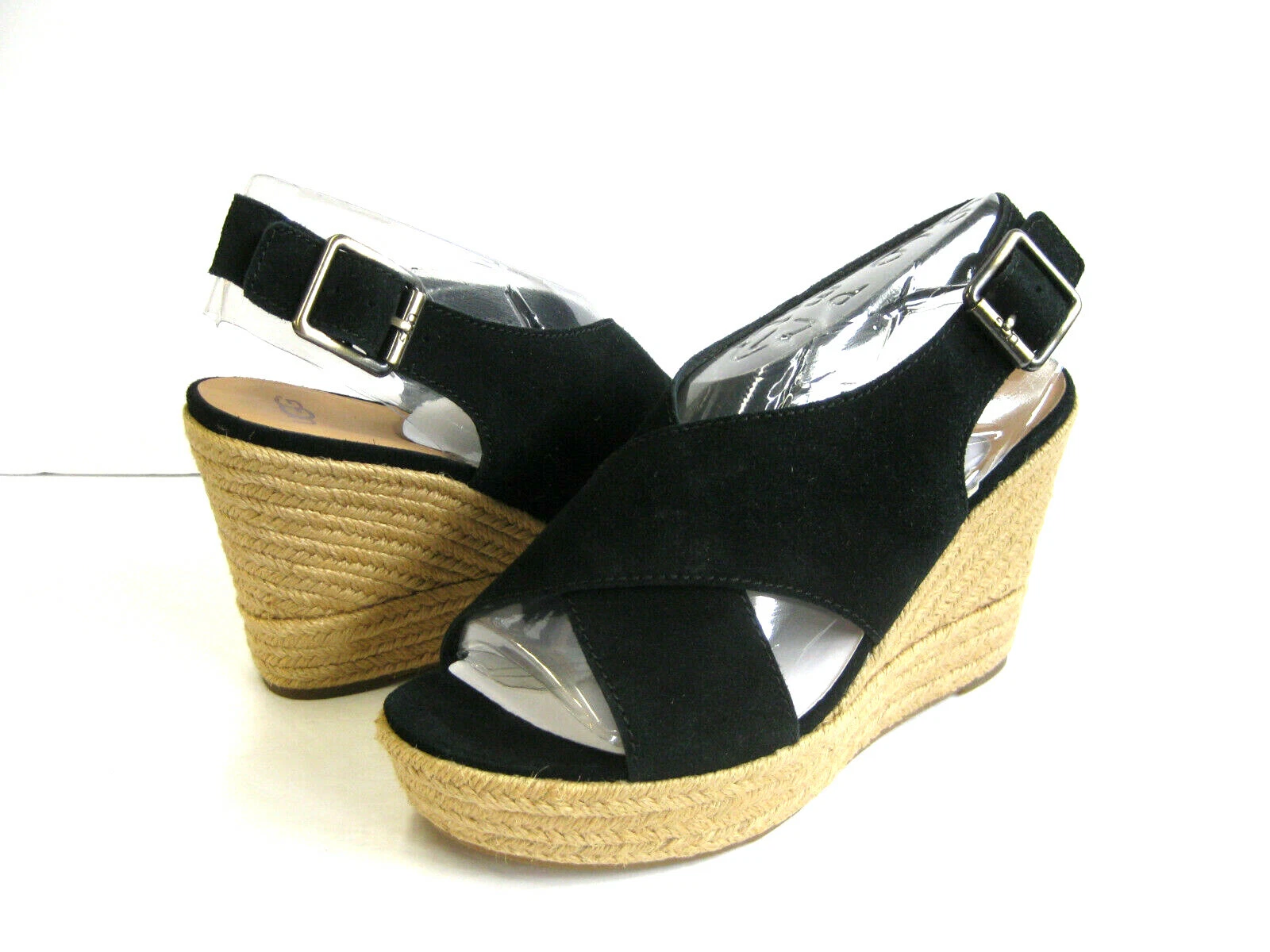 UGG HARLOW ZEPPA DONNA CAMOSCIO NERO US 9.5 UK 7.5 EU 40.5