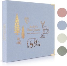 Keepsake Baby Memory Book for Boys and Girls   Timeless First 5 Year Baby Book