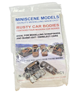 Miniscene Models rostige Karosserien RC1 Spur N Landschaft Schrottplatz Trödel selten eingetütet