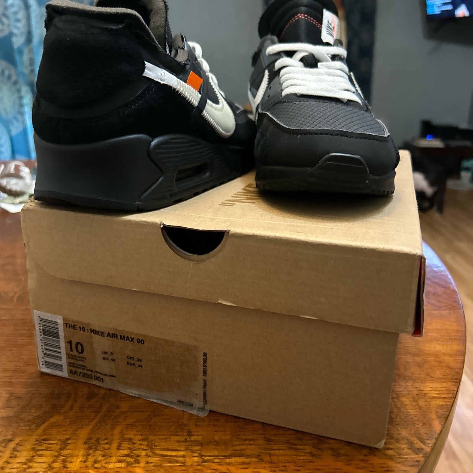 OFF WHITE X NIKE Taglia 10 Nike Air Max 90 x OFF WHITE Nero 2019