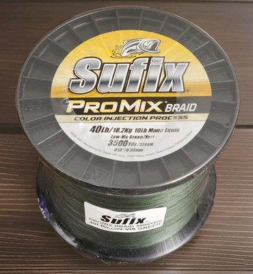 Sufix ProMix Braid Fishing Line - 3500 Yds - 40lb Low-Vis Green 