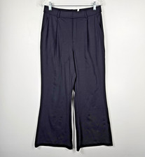 Halara Women's Size Medium Black Wide Leg Flowy Pants Casual Workwear NWOT H01