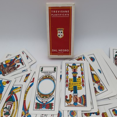 Spielkarten Dal Negro Treviso - Trevisane Plastificate Telate N. 114 Kartenspiel