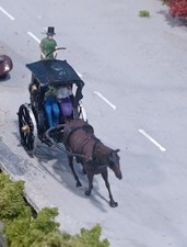 N Scale Horse And Buggy.