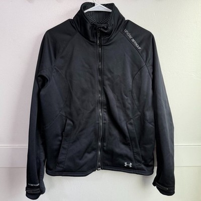 UNDER ARMOUR Black ColdGear Infrared Softshell Full Zip Jacket Size Large