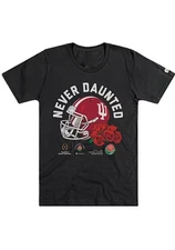 Indiana Hoosier Black Homefield 2026 Rose Bowl Never Daunted T Shirt