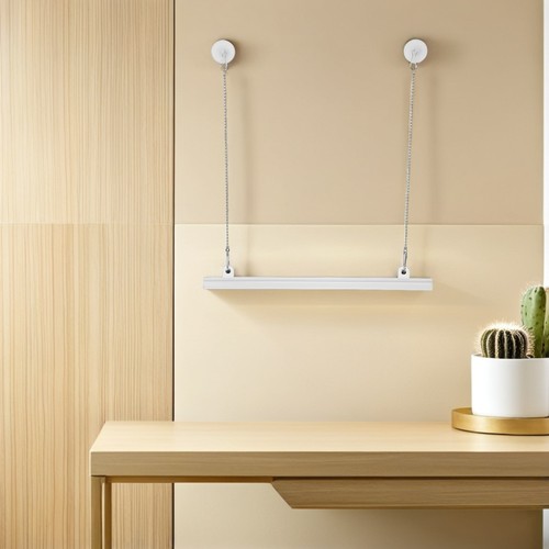 Set 12 cornici da appendere per poster con ganci e catene - attacco per strisce foto - Foto 6 di 12