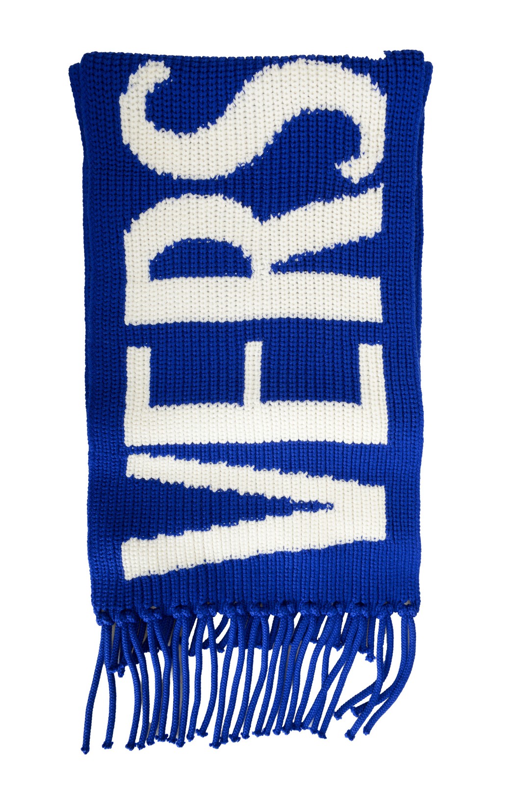 Шарф унисекс Versace из плотной вязки с многоцветным логотипом и принтом из 100 шерсти 55690₽