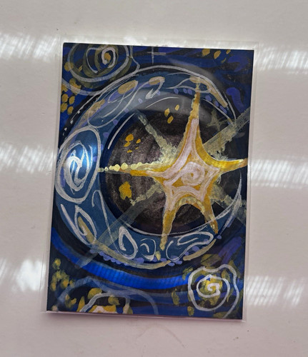 ACEO "Celestial" Halloween Series 7/8 stars and moon- ink&aura studios