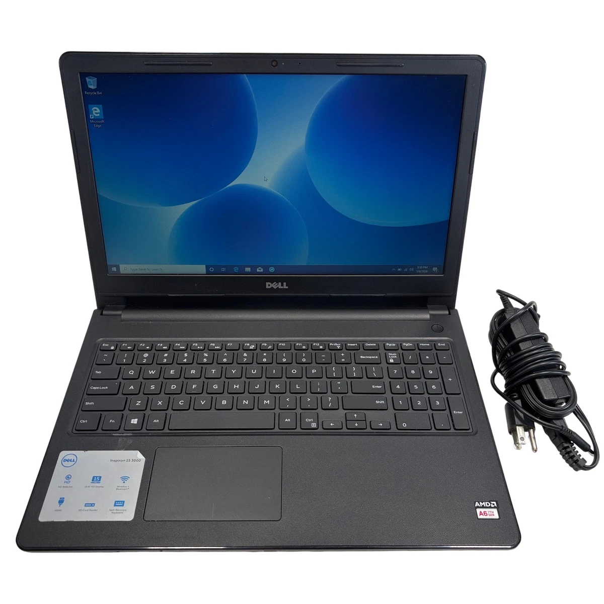 Dell Windows 10 4 GB RAM PC Laptops & Netbooks 15-15.9 in Screen