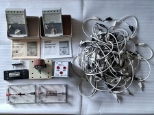Konvolut älteres JEULIN + SEG DDR Lehrmittel Physik Spule Widerstand Kabel usw.