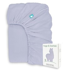  100 Organic Cotton Muslin Fitted Crib  Premium Baby Sheets for Boys  Gir...