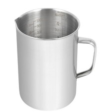 Large Stainless Steel Measuring Cup, Liquid Metal Measuring Cup with Handle, ...