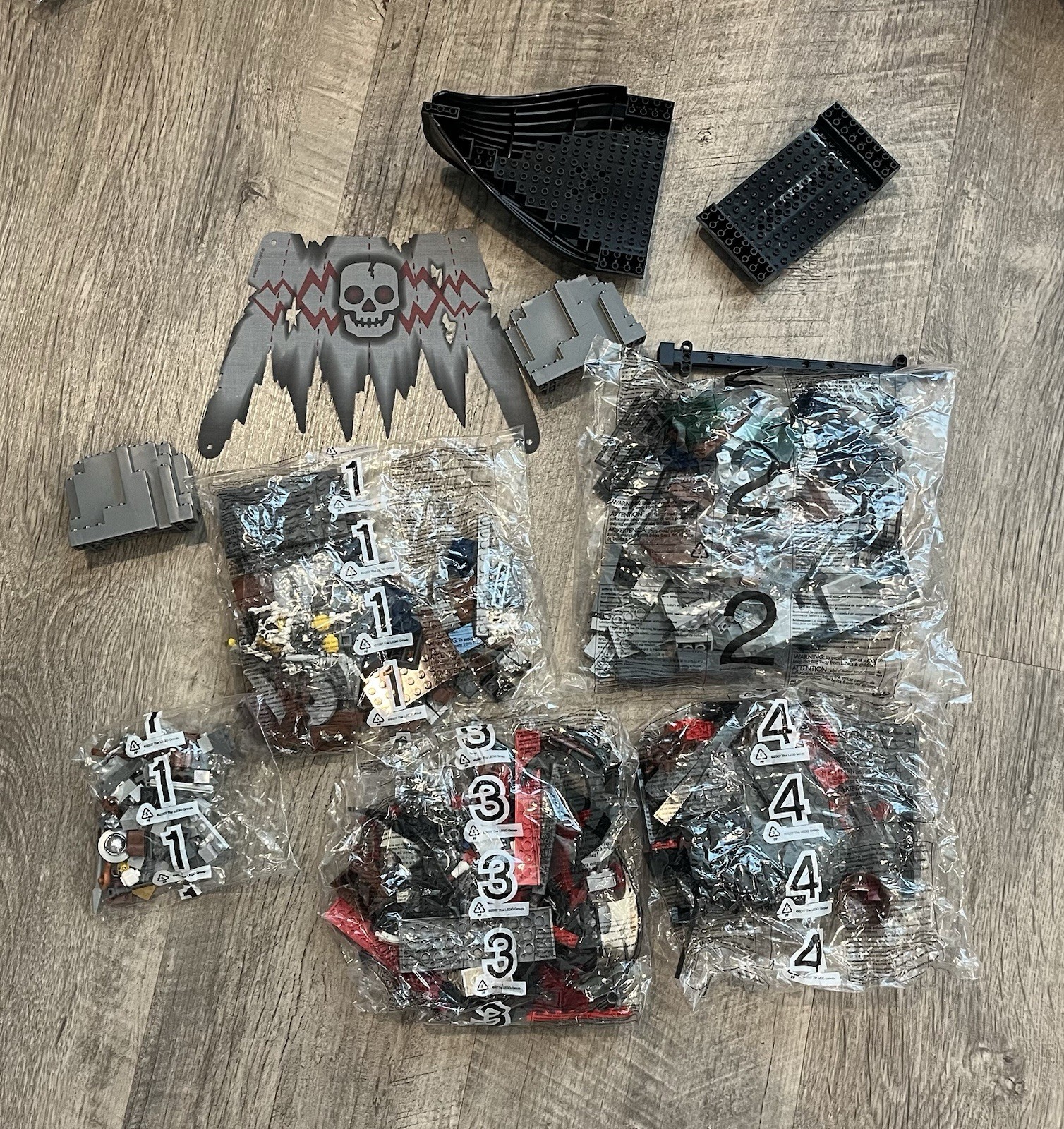 LEGO Castle era 7029 Skeleton Ship Attack Rare! sealed bags! No box