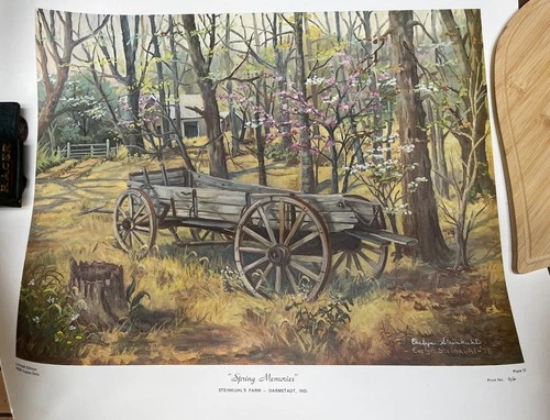 Evelyn Steinkuhl Spring Memories Signed Print Rolled Plate 11 ‘78 New