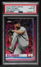 2019 Topps Chrome Pink Refractor Corey Kluber #188 PSA 10 GEM MT 0e2x