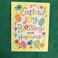 Leanin’ Tree Easter Greeting Note Card “Easter Joy Blessings And Happiness…”