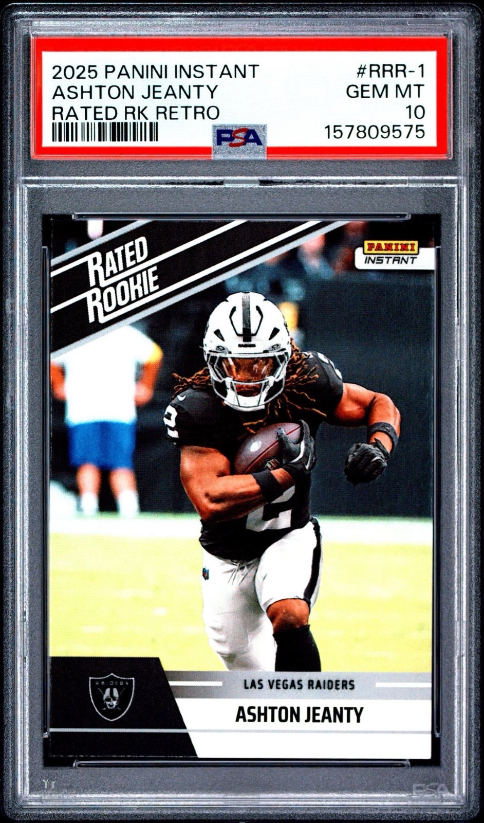 Ashton Jeanty Panini Instant NFL Rated Rookie Retro #RRR1 Base