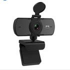 Webcam Wide Angle 2K HD Computer Camera w/Built-in Microphone For Desktop Laptop