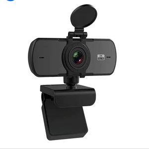 Webcam grand angle 2K HD Caméra d'ordinateur avec microphone pour ordinateur de bureau