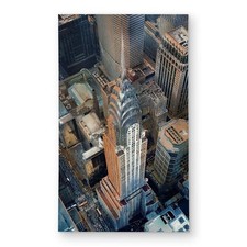 Begin Home Decor C1ROAR3575AQIB 3 x 5 ft. Chrysler Building NYC Rug - Hyperre...