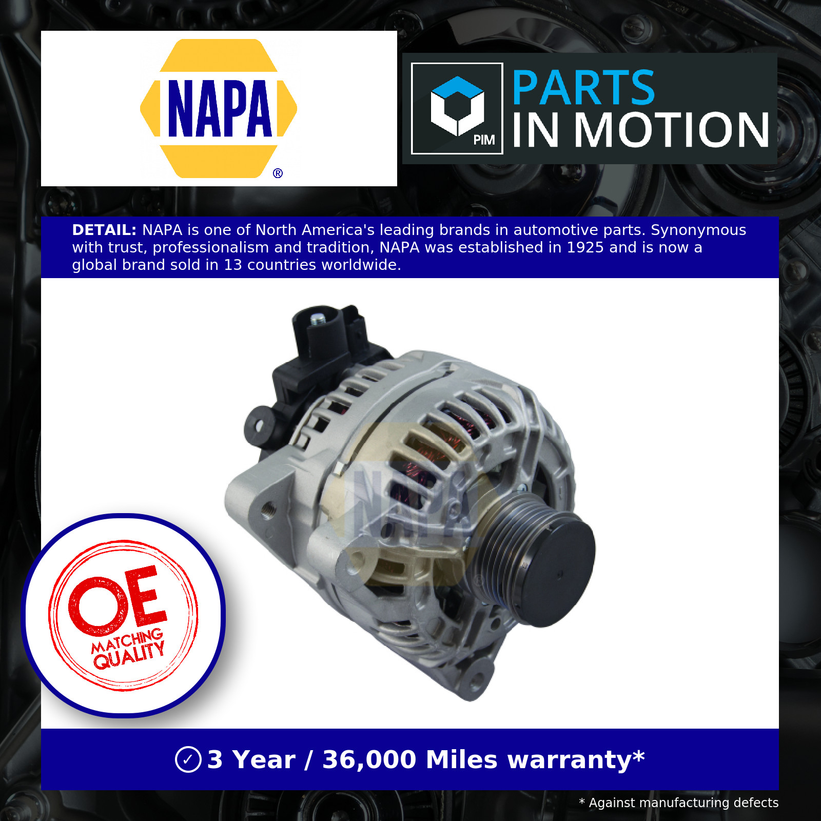 Alternator NAL1761 NAPA 5702E1 5705AG 5702C2 5702E2 5705AR Quality Guaranteed - Image 5