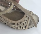 Women's Tan Naot Deluxe Champagne Biscuit Women's Leather Wedge Sandals 5.5US 37 — photo 10