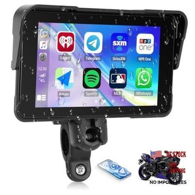 Motorcycle Wireless CarPlay & Android Auto Screen, 5'' IP68 5 Inch+IP68