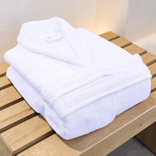 Mellcrest Deluxe Cotton Terry Bath Robe 500GSM - Luxury Unisex - Size Large