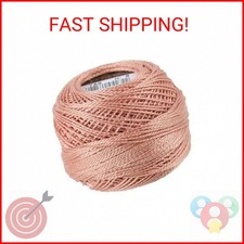 116 8-758 Pearl Cotton Thread Balls, Very Light Terra Cotta, Size 8