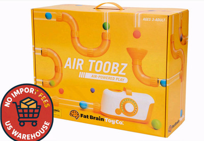 Air Toobz Original by Fat Brain Toys Air-Powered STEM Building Toy for Kids 3+