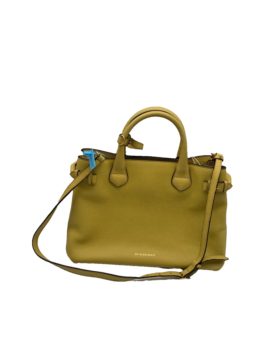 25+ Burberry Leather Exterior Yellow Bags & Handbags for Women for