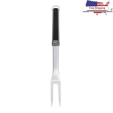 Stainless Steel BBQ Fork Heavy Duty Long Handle Dishwasher Safe Grill Tool New