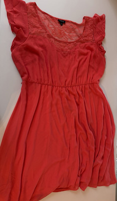 knee length dresses for ladies Orelisse Coral Lace Square-Neck Mini Dress – Club L London main image 0