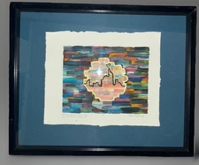 EYE POPPING Expressionist Framed Oil on Paper A SMALL PICTURE FLYING BY... 