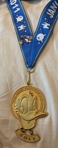 WDW RunDisney Half Marathon 2011 Donald Duck Medal Finisher