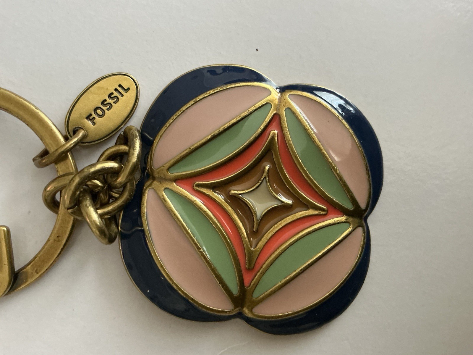 Fossil Keychain Multicolor Signed - image 4