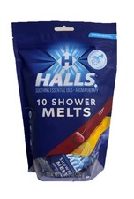 Halls Shower Melts Cherry/Honey Lemon Scented Soothing Essential Oils 10 Counts