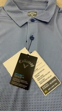 Callaway Men's Opti-Dri Blue Golf Polo Size M Short Sleeve Lightweight