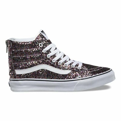 glitter vans high top