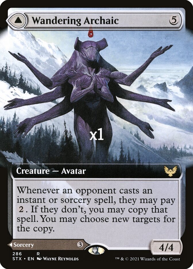 MTG Strixhaven: School of Mages STX Wandering Archaic MINT (SELECT