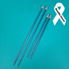 Lot of 4 Susan Bates Silvalume Single Point Knitting Needles 14"  10" 7/4.5mm