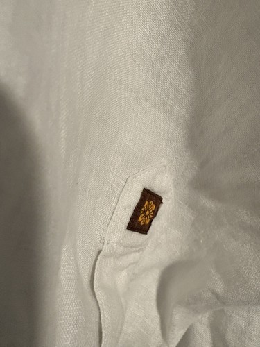 Tori Richard 100% Linen Men’s Long Sleeve Shirt With Embroidered Dragon L - Picture 7 of 9