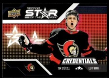 Tim Stutzle Second Star Of The Night #2S-6 2022-23 Upper Deck Credentials Ottawa