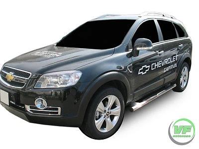 J&J AUTOMOTIVE Side Bars Steps Protection Bars For Vauxhall Antara 2006-2015 Chrome