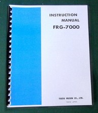 Yaesu FRG-7000 Manuale di Istruzioni - Copertine Premium Card Stock e 28 LB di Carta!